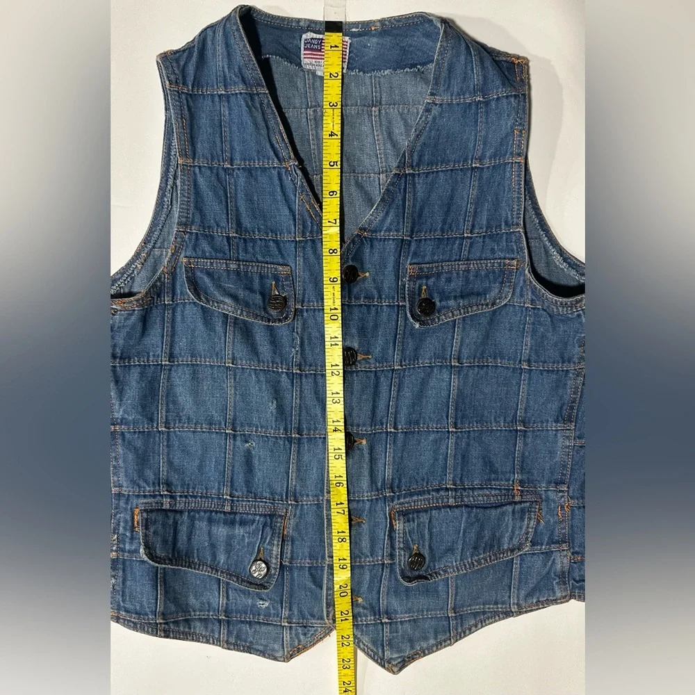 Vintage Jandy Jeans Denim Vest - Picture 10 of 10
